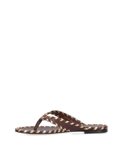 Gianvito Rossi Brown Braided Leather Sandals