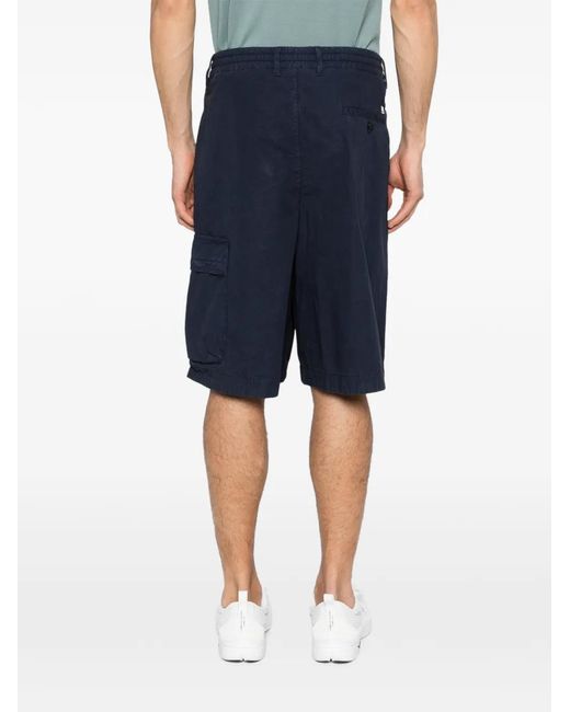 C P Company Blue Short Micro-Reps À Détail Verres De Lunettes Signature for men