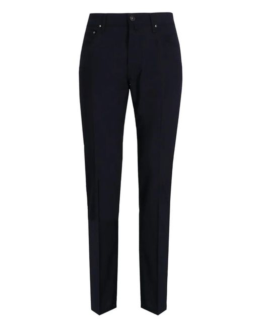Jacob Cohen Blue Logo-Patch Trousers for men