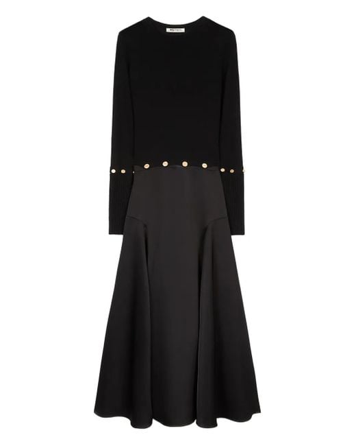 Ports 1961 Black Falared Maxi Dress