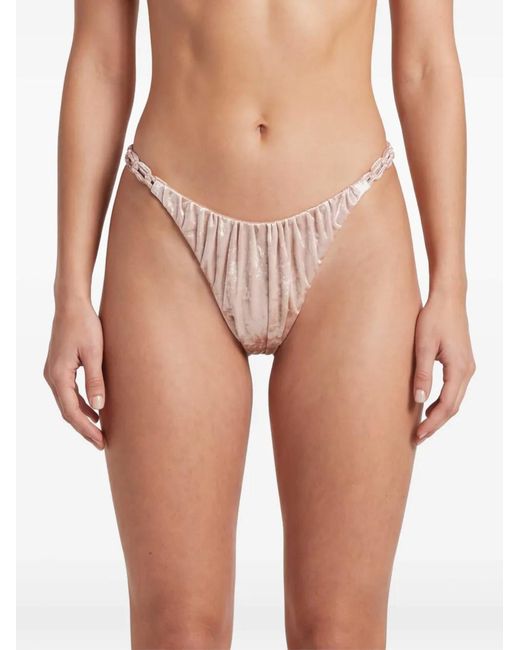 Isa Boulder Pink Braided-Strings Bikini Bottoms