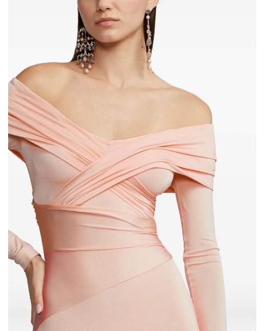 Ralph Lauren Pink Long-Sleeve Maxi Dress