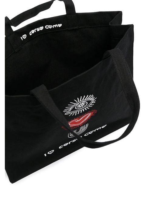 10 Corso Como Black I Love You Tote Bag