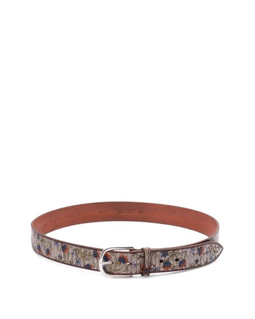 Cintura Flower Line di Orciani in Brown da Uomo