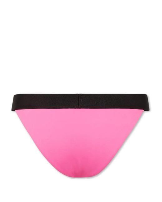 DSquared² Pink Logo Bikini Bottom