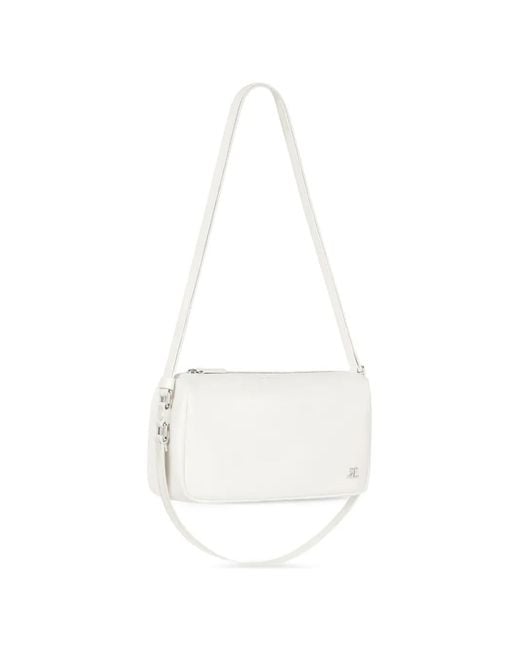 Courreges White Small Three Sixty Shoulder Bag