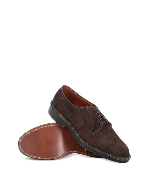 Derby Stringate di Alden in Brown da Uomo