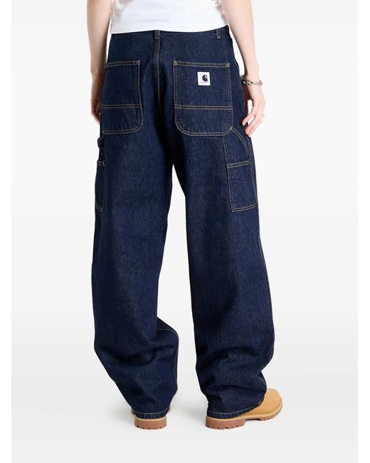 Carhartt Blue Brandon Double Knee Cotton Jeans
