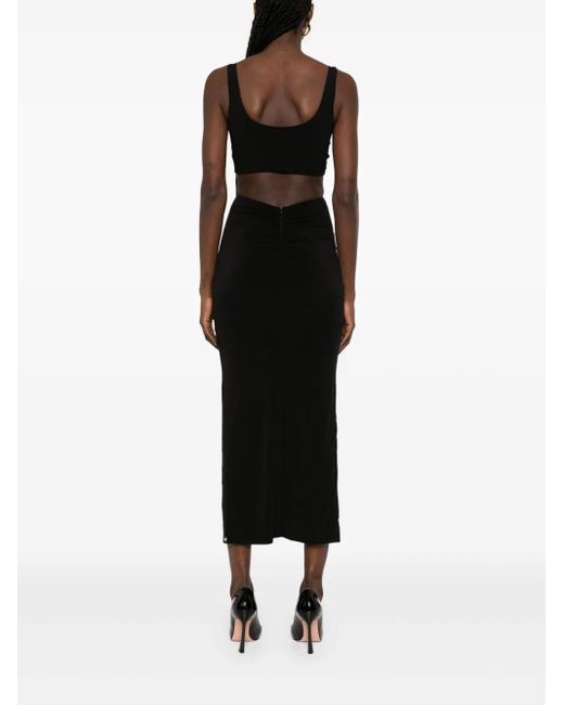 Nissa Black Maxikleid Mit Cut-Out