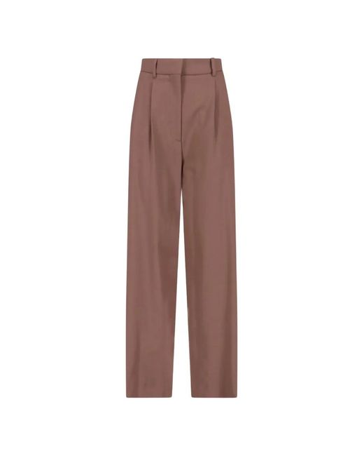 Lardini Brown Pleated Tailored Trousers