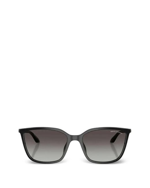 ARMANI EXCHANGE Gray Square-Frame Sunglasses