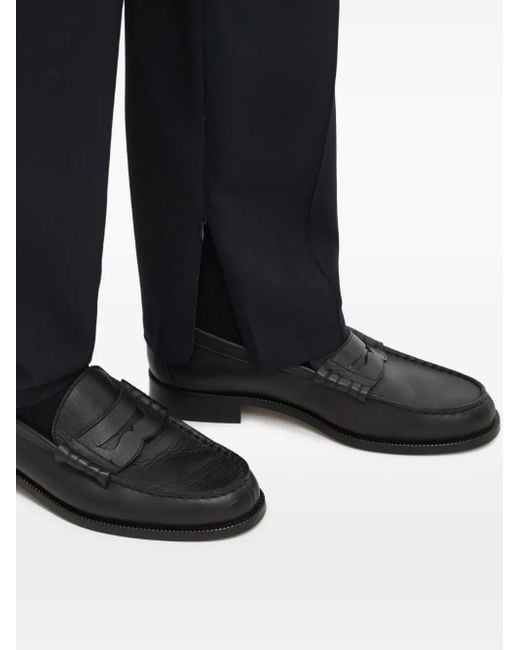 Filling Pieces Blue Button Seam Trousers for men