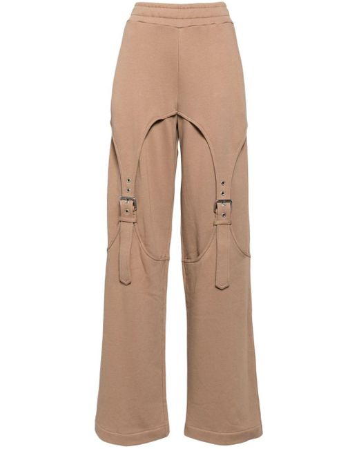 Pantalones de chándal con cinturilla elástica Blumarine de color Natural