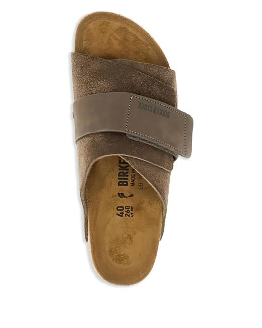 Sandali Slides Kyoto di Birkenstock in Brown da Uomo