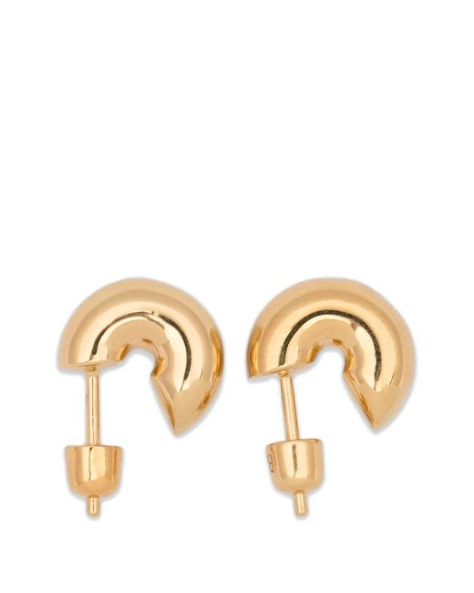 Maria Black Metallic Small Prima Hoop Earrings
