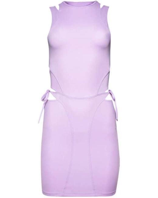 Vetements Purple Deconstructed Bikini Minidress