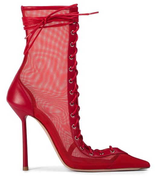 Le Silla メッシュ ブーツ Red