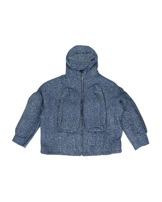 Who Decides War Blue Clandestine Hooded Jacket for men
