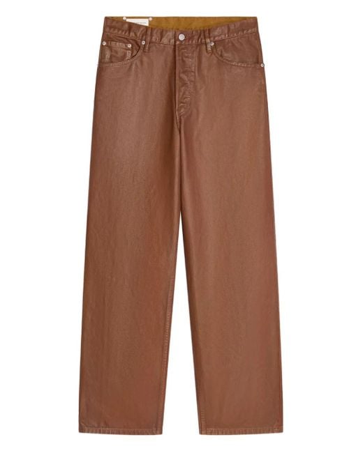 Jeans Taglio Comodo di Dries Van Noten in Brown da Uomo