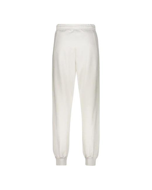 Moorer White Elisabeth Drawstring Elasticated-Cuff Track Pants