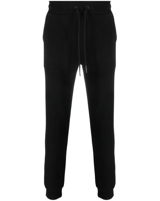 Iceberg Black Logo-Embroidered Drawstring Track Pants for men