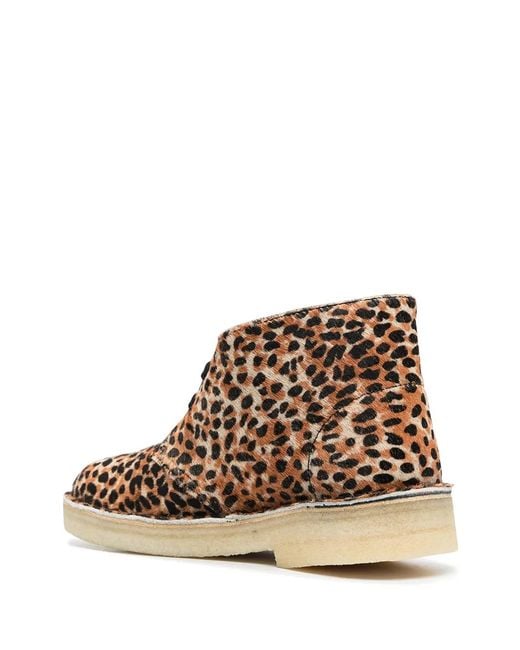 Clarks Brown Leather Desert Boots