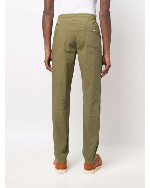 Woolrich Green High-Rise Straight-Leg Trousers for men