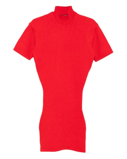 Jacquemus T-Shirt Met Hoge Hals in het Red