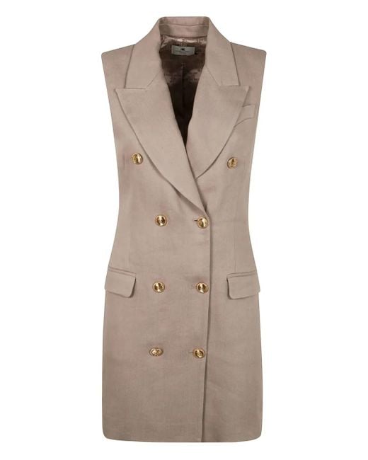 Elisabetta Franchi Brown Mini Dress