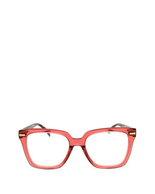 Missoni Pink Rectangle-Frame Glasses