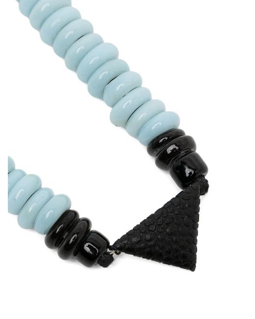Toga White Beaded Necklace
