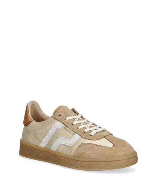 Gant Natural Suede Panel Sneakers