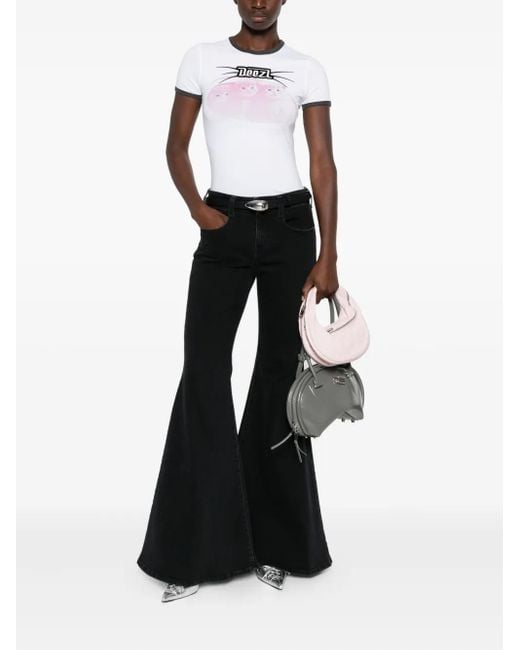 DIESEL Black Flared Jeans