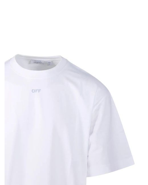 Off-White c/o Virgil Abloh White T-Shirt With Logo Detail for men
