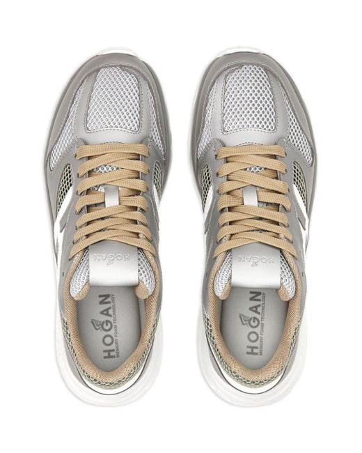 Hogan White H665 Panelled Chunky Sneakers
