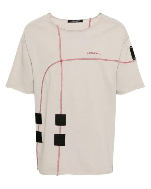 A_COLD_WALL* Natural Intersect Cotton T-Shirt for men