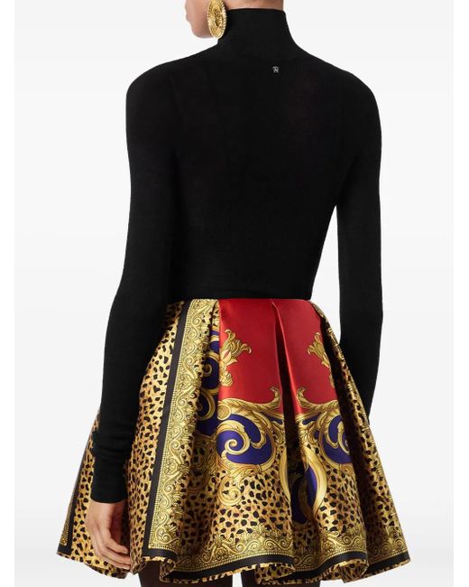 Jersey de lana virgen Versace de color Black