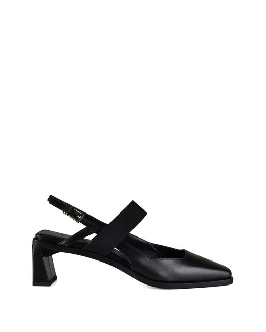 ANEST COLLECTIVE Black Kidskin Heeled Pumps
