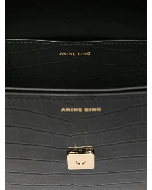 Bolso de hombro con correa ajustable Anine Bing de color Black