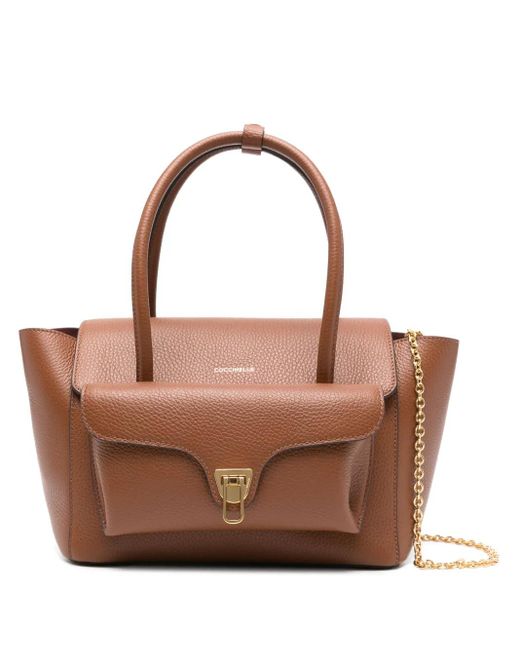 Coccinelle Brown Schultertasche mit Klappentasche