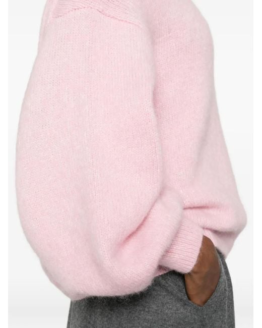 Pull À Manches Bouffantes Mr. Mittens en coloris Pink