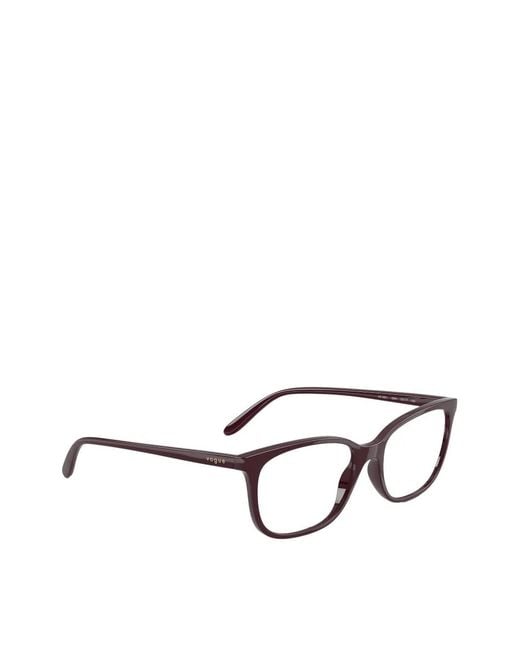 Vogue Purple Rectangle-Frame Glasses