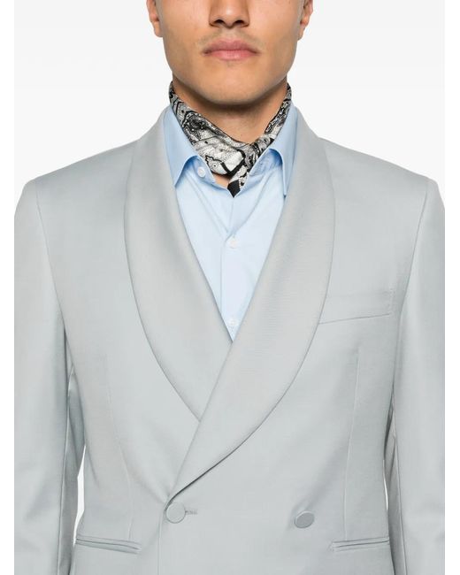 Tagliatore Gray Merrill Double-Breasted Wool Blazer for men
