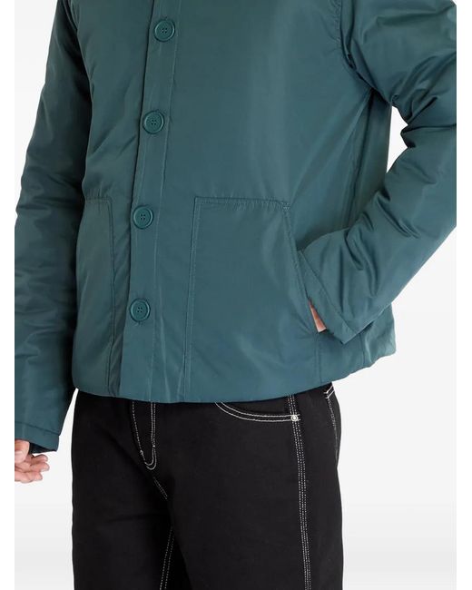 Urban Classics Green Button-Up Patch-Pocket Jacket for men