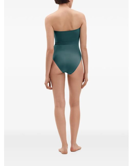 Eres Blue Cassiopée Ruched Swimsuit