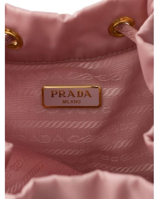 Prada Pink Duet Re-Nylon Bucket Bag