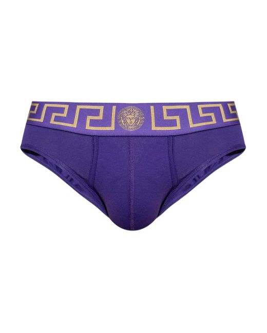 Culotte À Détail Greca Versace pour homme en coloris Purple