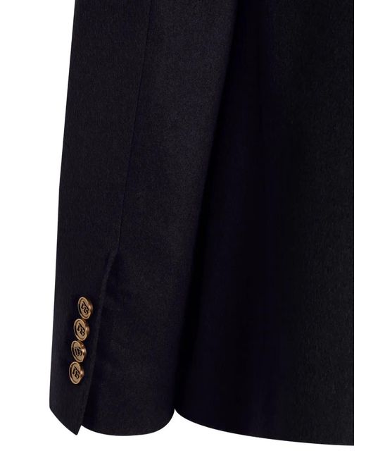 Dolce & Gabbana Blue Buttoned Double-Breasted Jacket for men