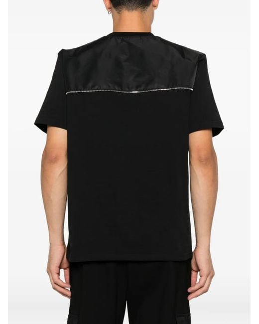 Yes London Black Logo-Patch T-Shirt for men