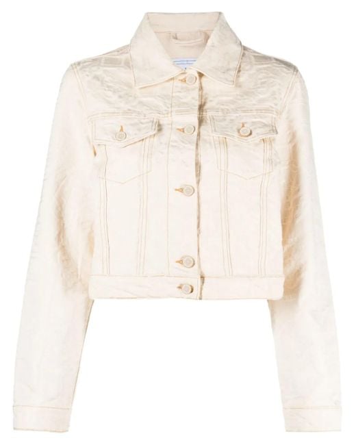 Casablanca Natural Cropped Denim Jacket